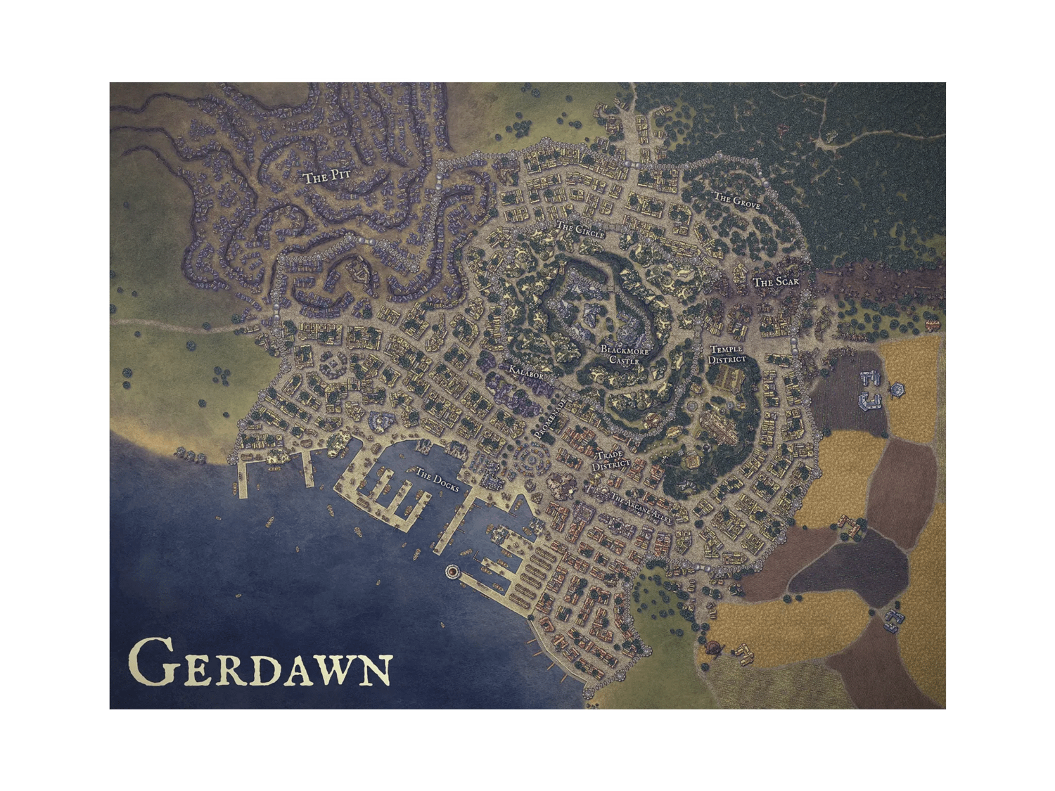 Gerdawn Map Poster product image (1)
