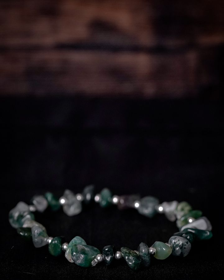 Agate chip & sterling silver product image (1)