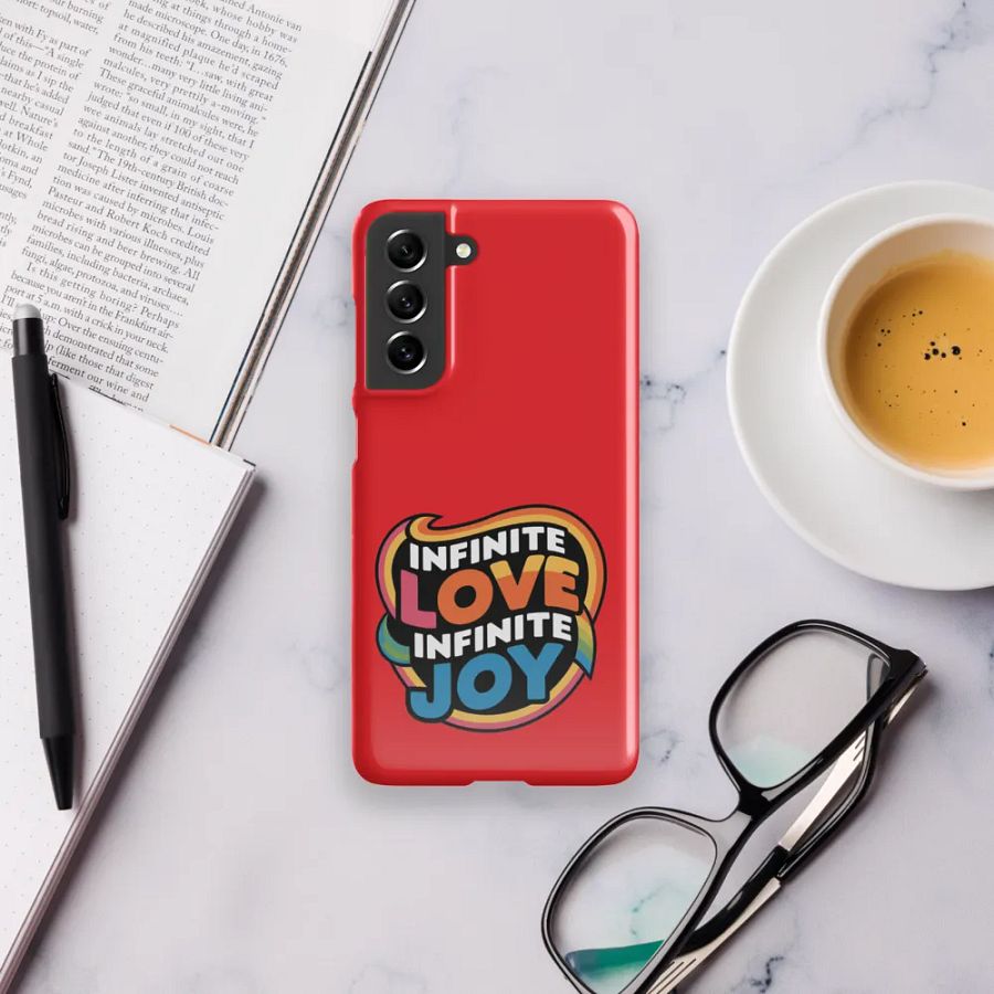 Infinite Love Infinite Joy Snap Case for Samsung (Red) product image (11)