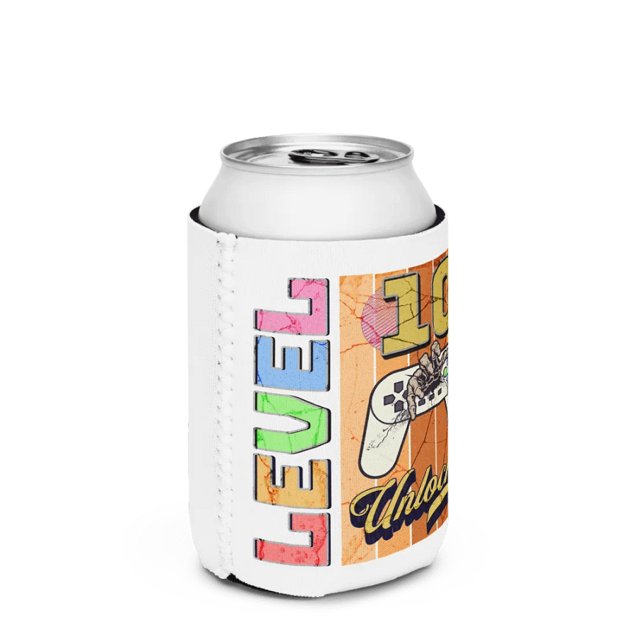 Level 10 Unlocked Gamer Can Cooler product image (2)