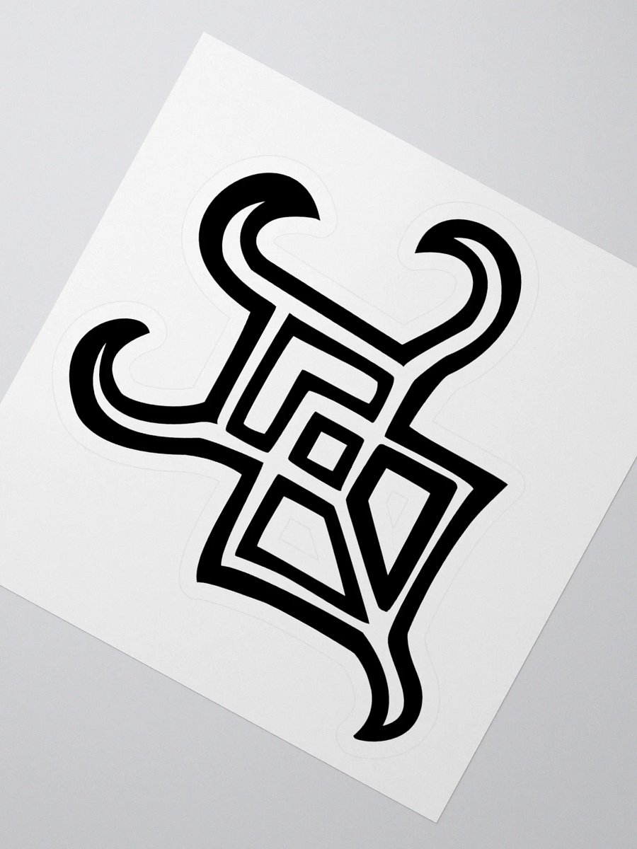 4x4 Sticker - Whispers Untamed Logo (Black) product image (1)