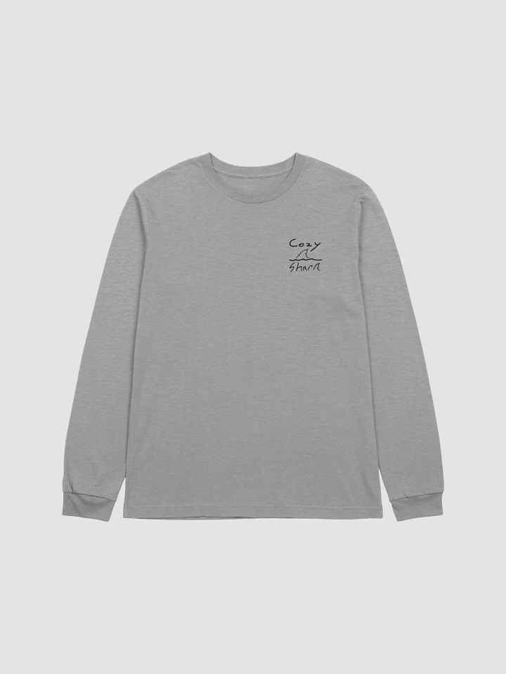 Cozy Shark Long Sleeve Black Logo product image (1)