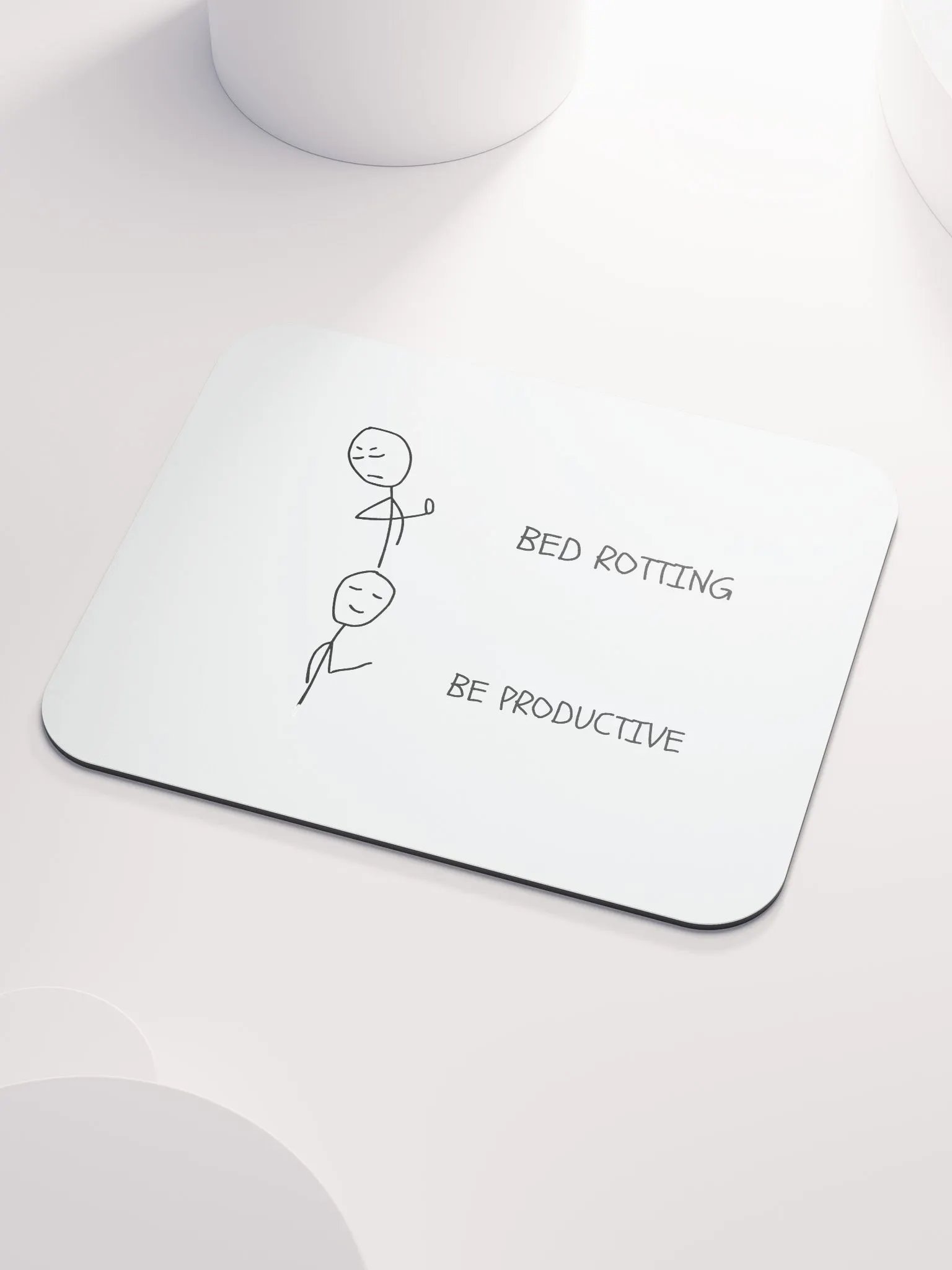 Bed Rotten vs Be Productive Mouse Pad product image (3)