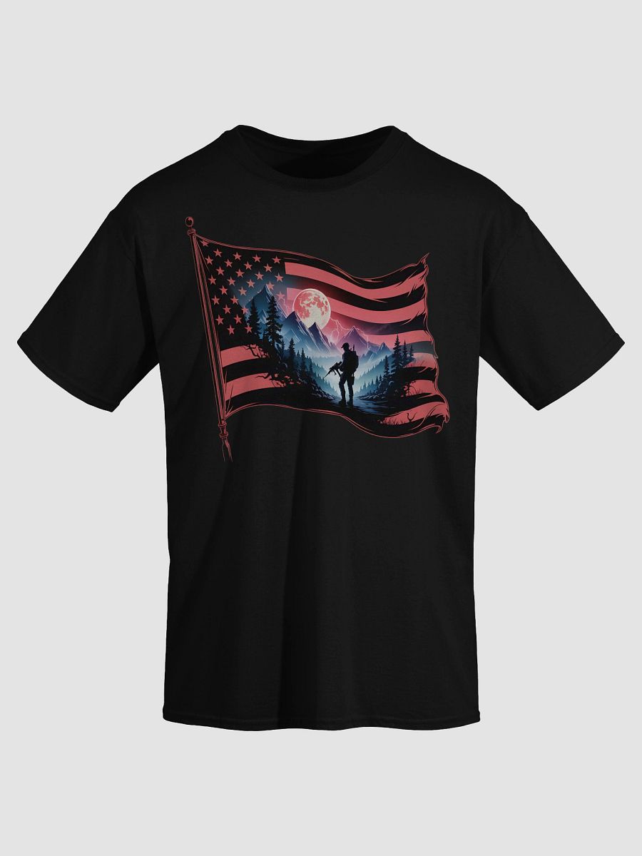 Patriotic Soldier Silhouette Tee product image (3)