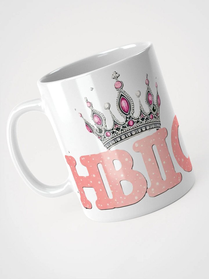 HBIC Crowned White Glossy Mug product image (1)