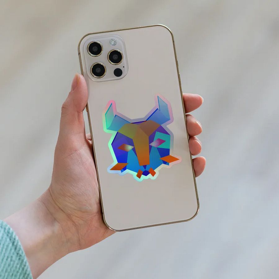 Lynx Head Holographic Sticker Set product image (6)
