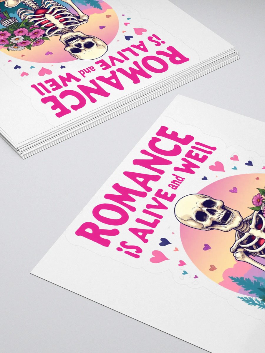 Romantic Skeleton Kiss Cut Stickers product image (11)