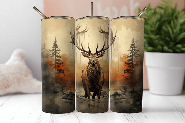 Majestic Elk Stainless Steel Tumbler product image (2)