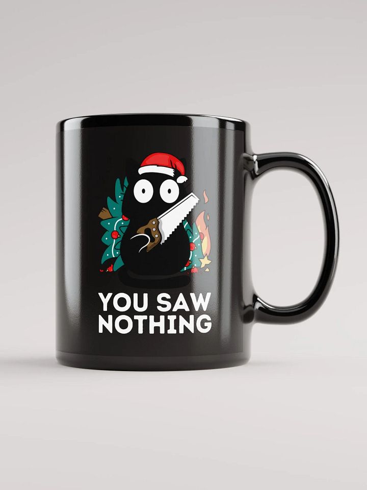 You saw nothing - Christmas Cat Mug product image (2)