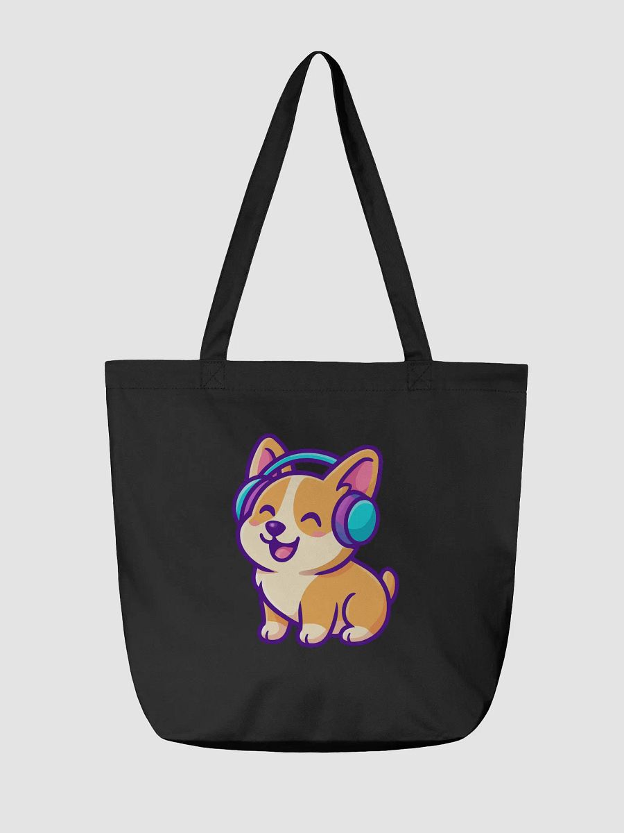 Cheerful Corgi Groove Tote Bag product image (2)