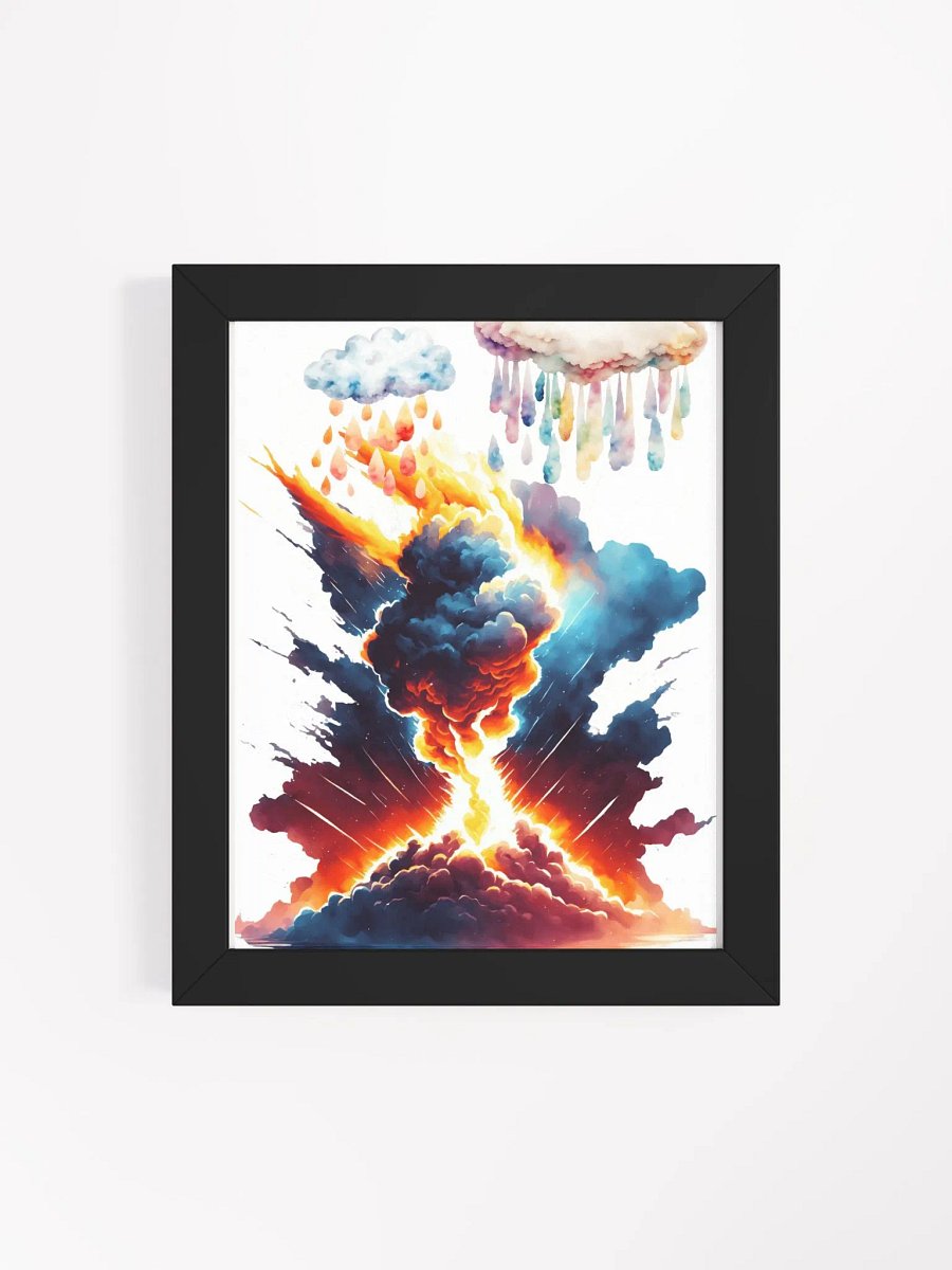Fiery Volcano Under Stormy Skies product image (16)