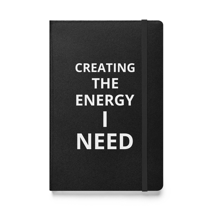 Creating the Energy I Need" Black Notebook – Perfect for Goals, To-Do Lists & Life Planning product image (1)