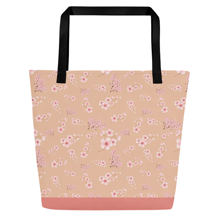 Cherry Blossoms on Cream Tote Bag product image (2)