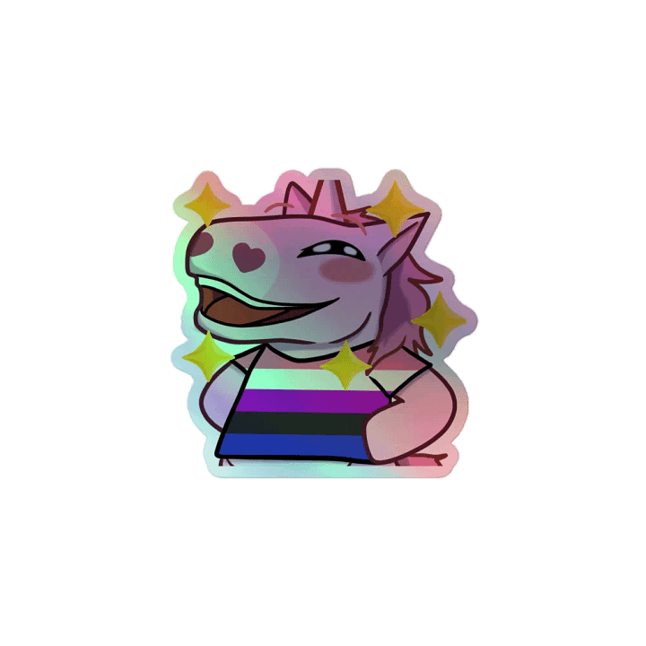GENDER FLUID Pride Holographic Sticker product image (1)