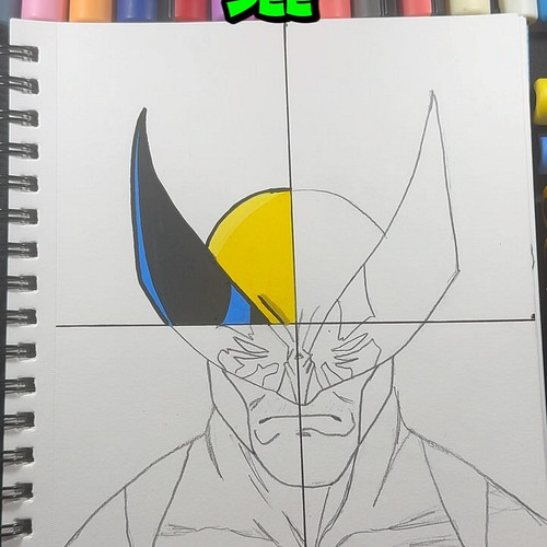 Drawing Wolverine in 4 styles!!! First up cartoon 

Follow me @nicholasmorain 

#posca #art #artist #poscamarkers #poscabrasi...