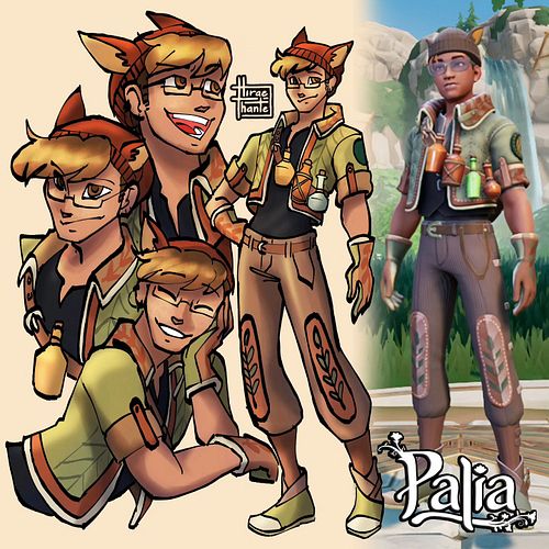My new coping mechanism is a cute n cozy MMO called #Palia so here's my sona. Hiraeth is married to Reth and Hassian because ...