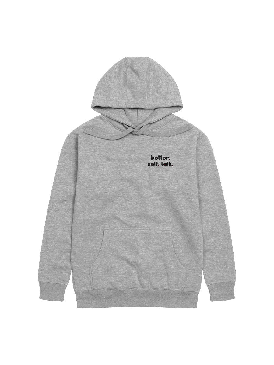 Better. Self. Talk. Hoodie (Black & Red) product image (1)