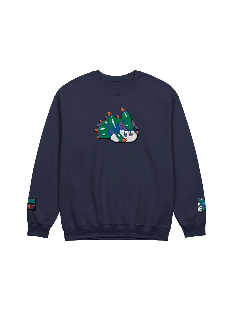 "Cutie Keys" Basic Embroidered Sweatshirt - Nudibranch Leaf Sheep Sea Slug product image (1)