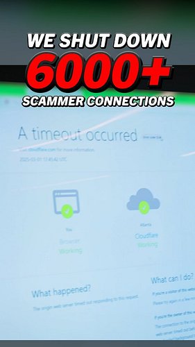 Nuking Scammer Connections to Victims