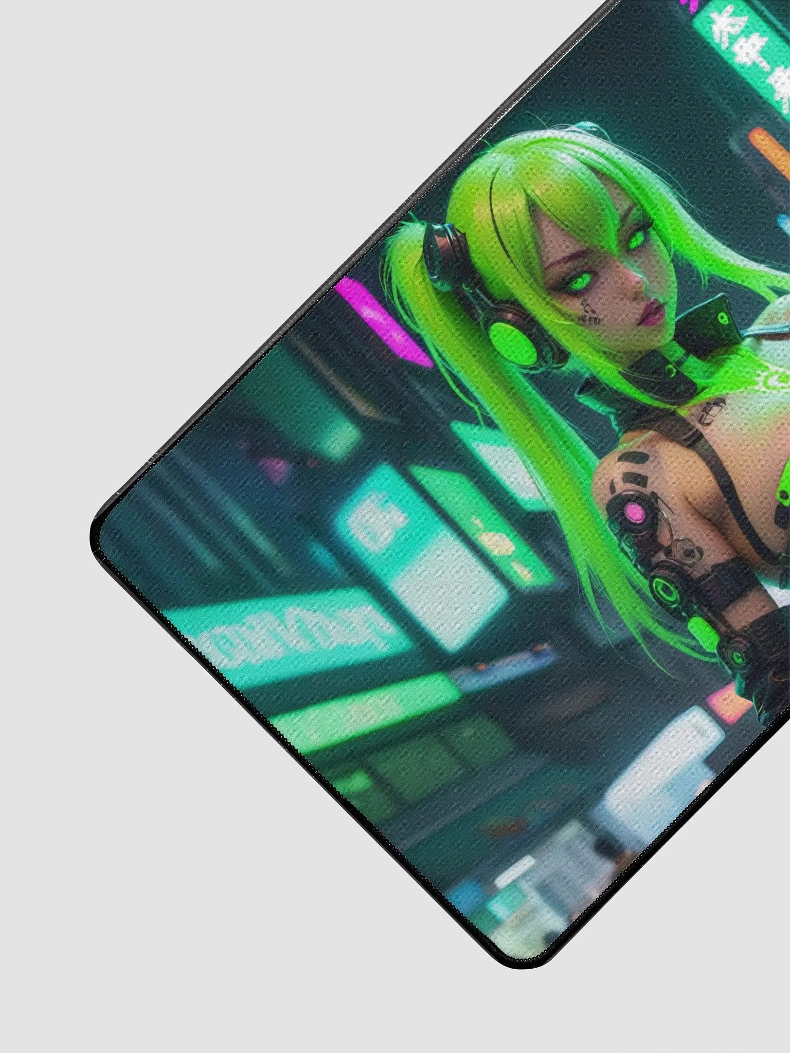Neon Cybernetic Desk Mat product image (3)