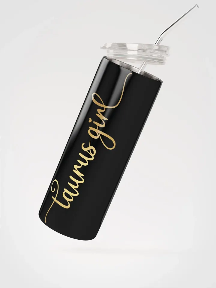 Elevate Every Sip with Our Gold Taurus Girl Stainless Steel Tumbler product image (2)