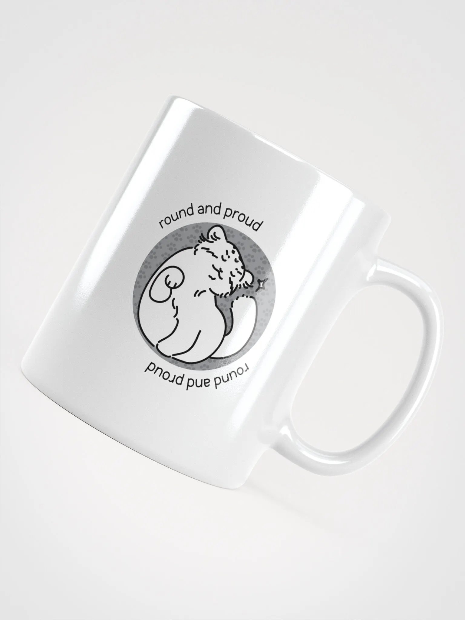 Round and Proud Manul Unlabeled Version - White Mug product image (12)