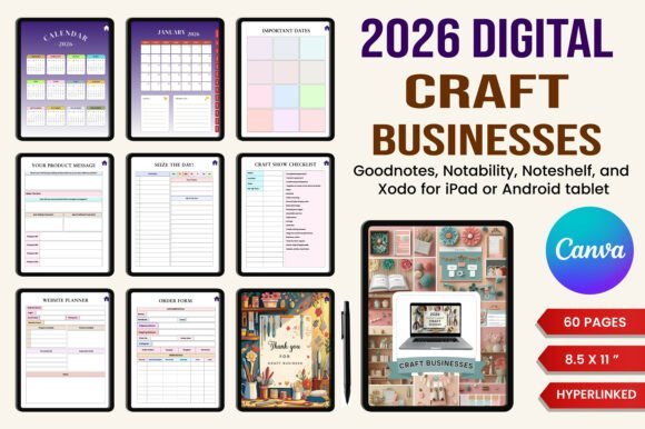 📒 About 2026 Digital Planner for Craft Businesses Graphic product image (1)