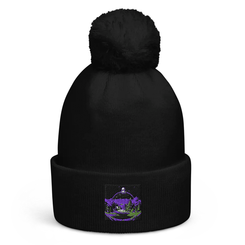 365 Xmas - Starry Night Pom-Pom Beanie