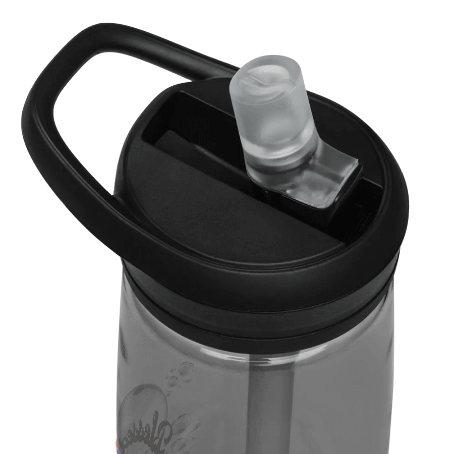 Camelbak water bottelvwith beautiful swirly blue water splash and drops design featuring “Blessed’ product image (7)