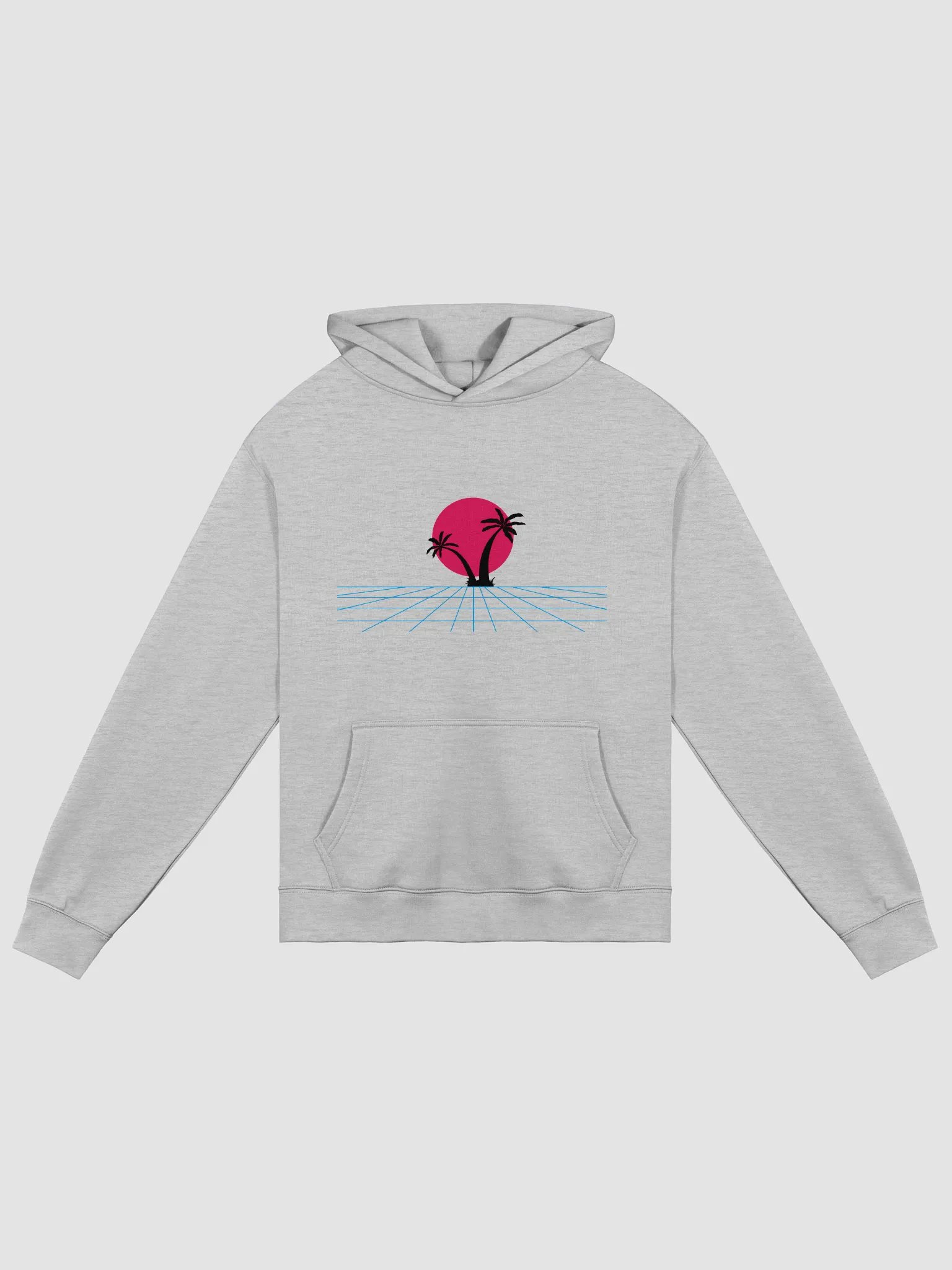 Tropical Synthwave Sunset Hoodie product image (1)