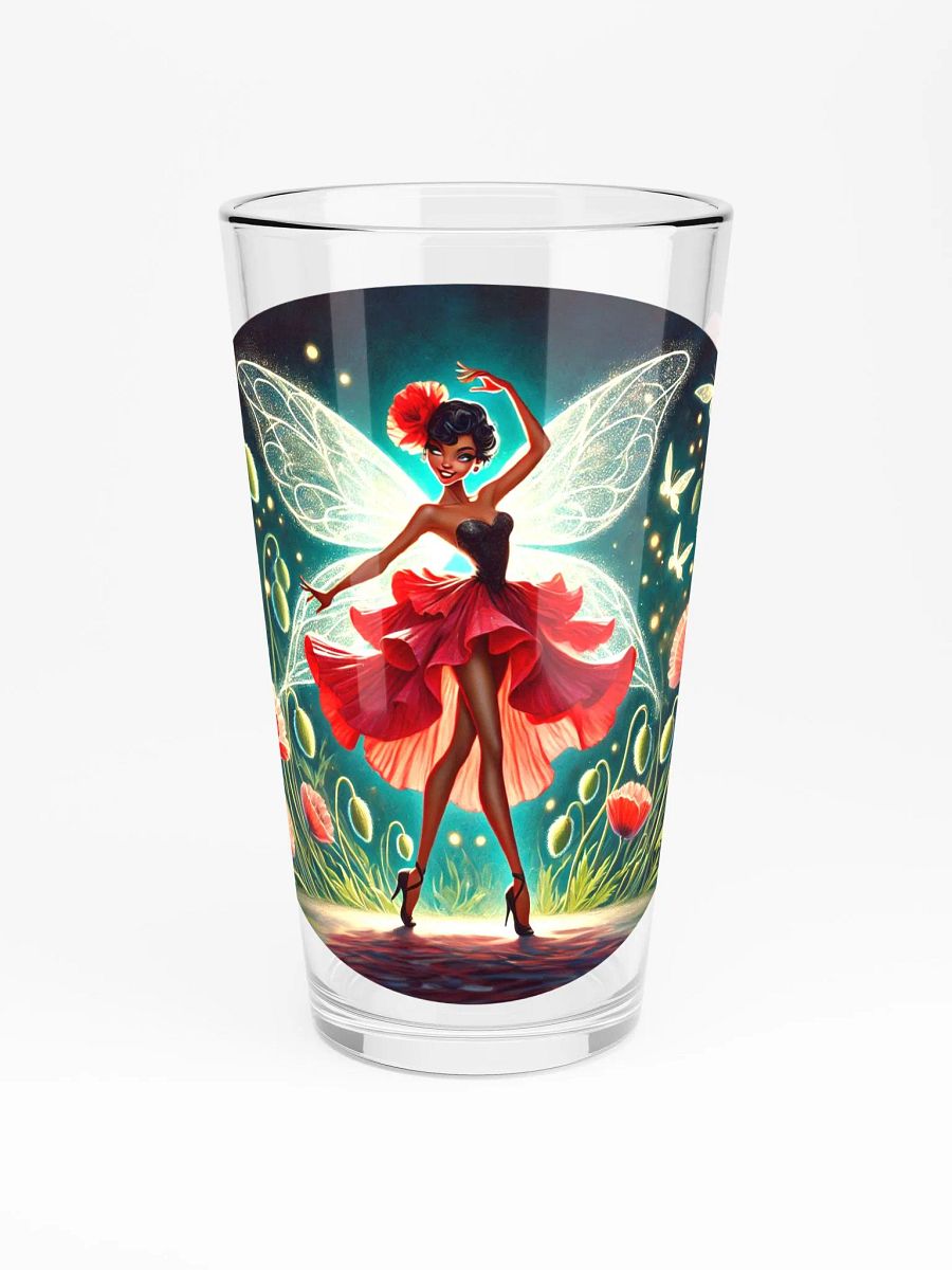 Beautiful Poppy Fairy16 oz Glass - Fairytale Glassware product image (3)