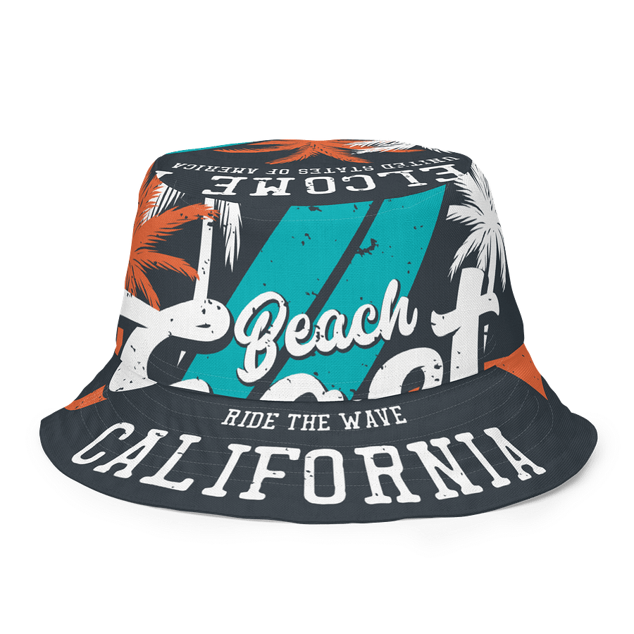 Reversible California Surf Bucket Hat – Bold Beach Style, Double-Sided Print product image (8)