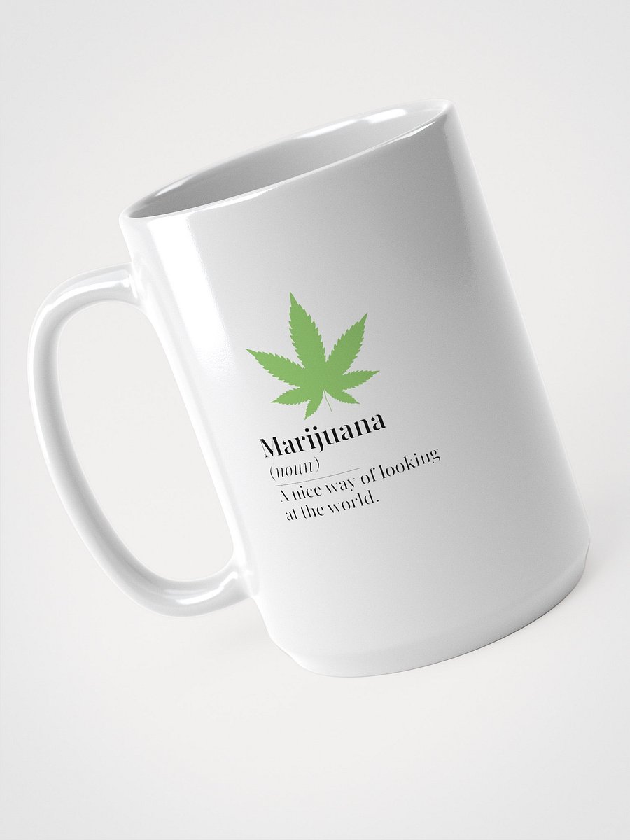 Weed Leaf White Glossy Mug product image (4)