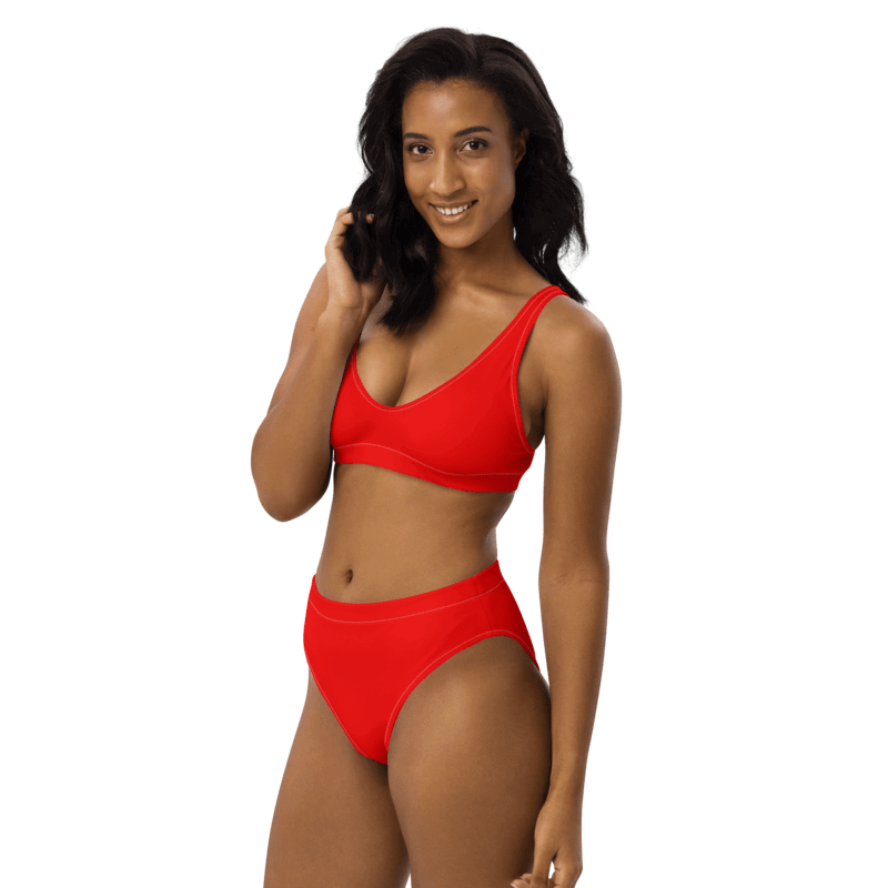 Plain Color Red Bikini Set product image (4)