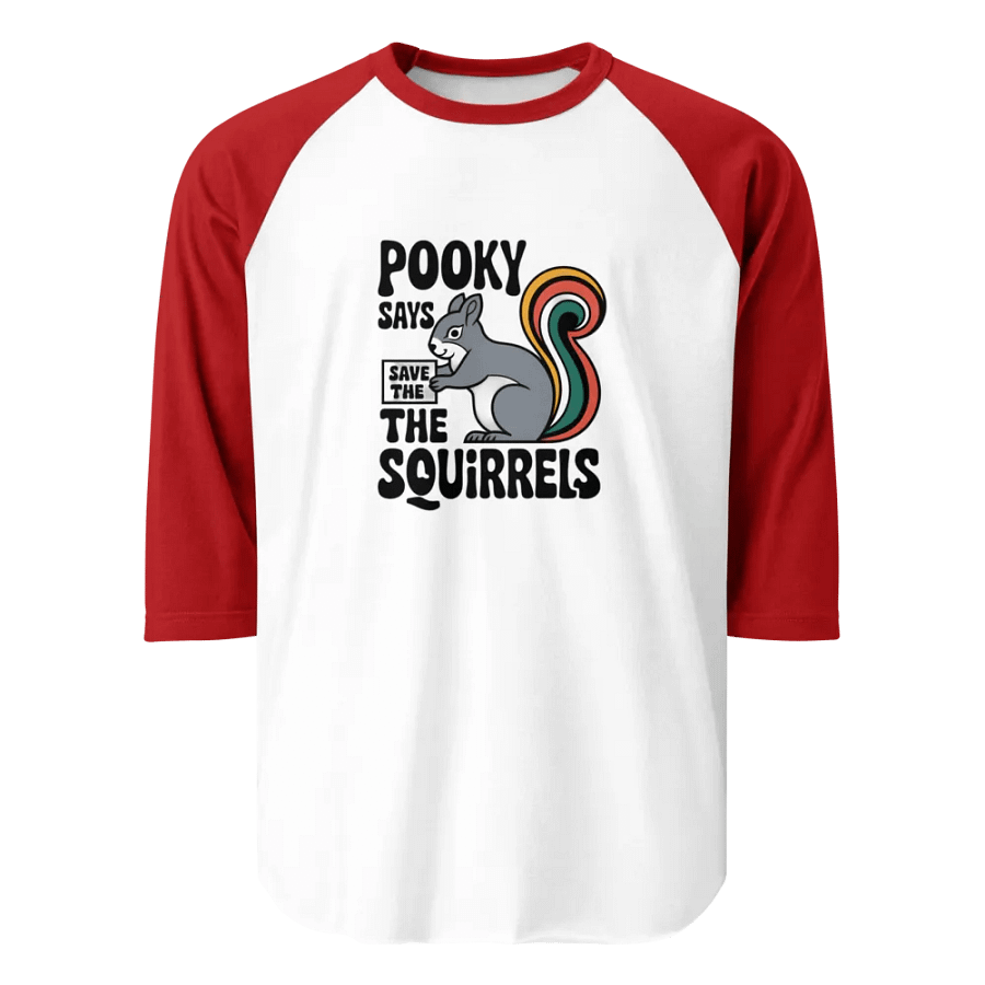Pooky's Squirrel Saver Raglan Tee product image (1)