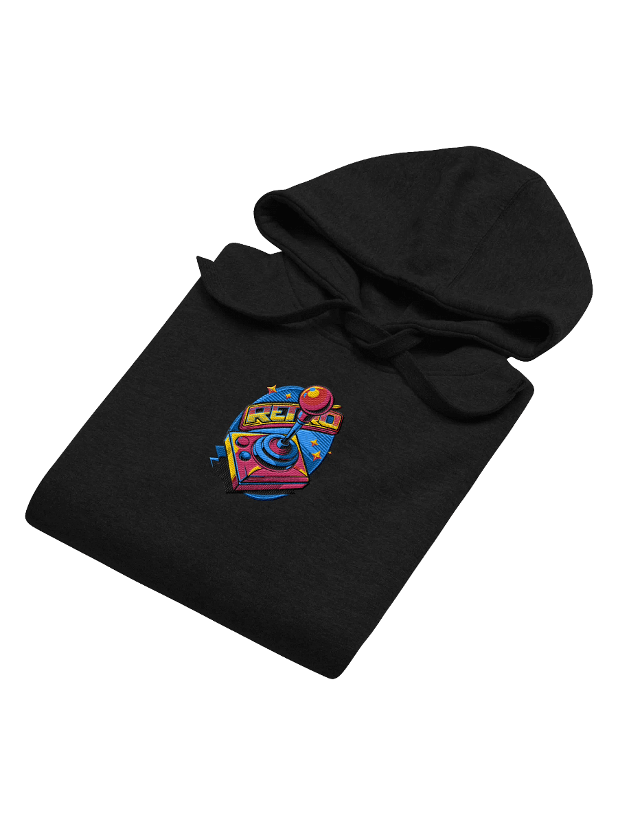 Retro Joystick Center Embroidered Hoodie product image (4)