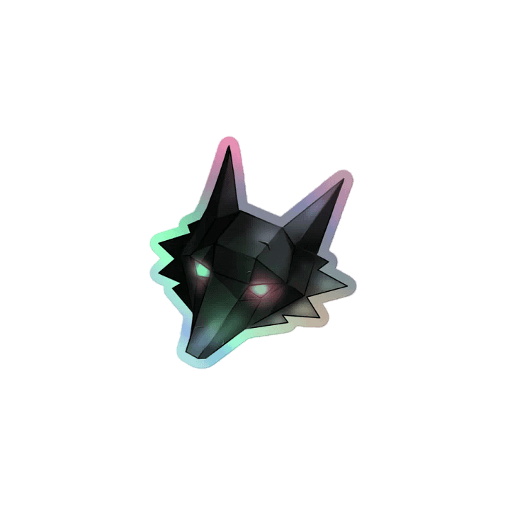 Holographic Wolf Sticker product image (1)