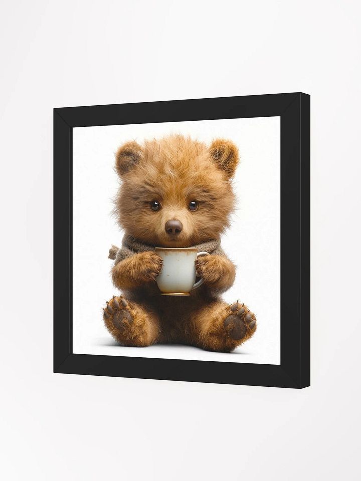 Coffee Lover Cute Teddy Bear Art product image (2)