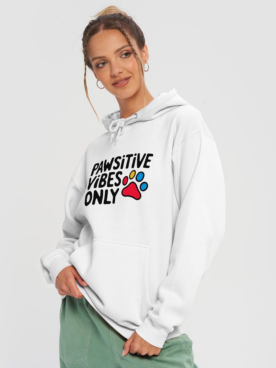 Pawsitive Vibes Only - Cheerful Dog Lover Pullover Hoodie product image (3)