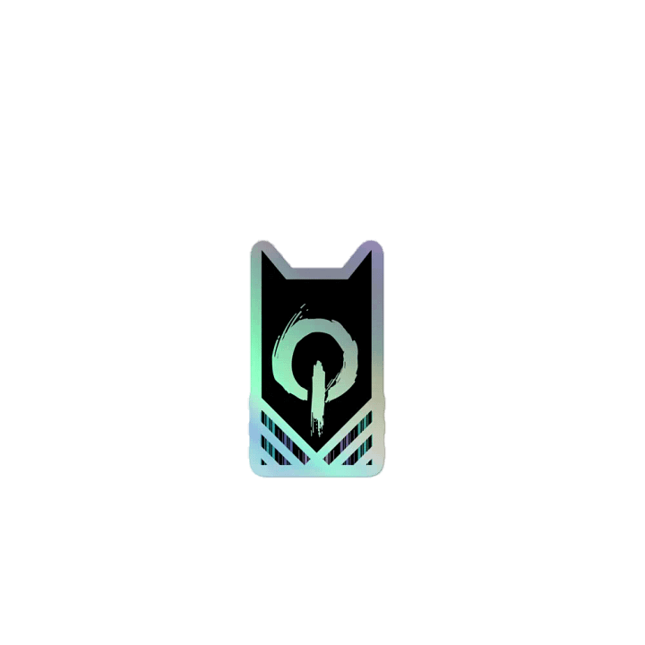 OptimusProcrastinus PowerUP Holographic Sticker (Black) product image (1)