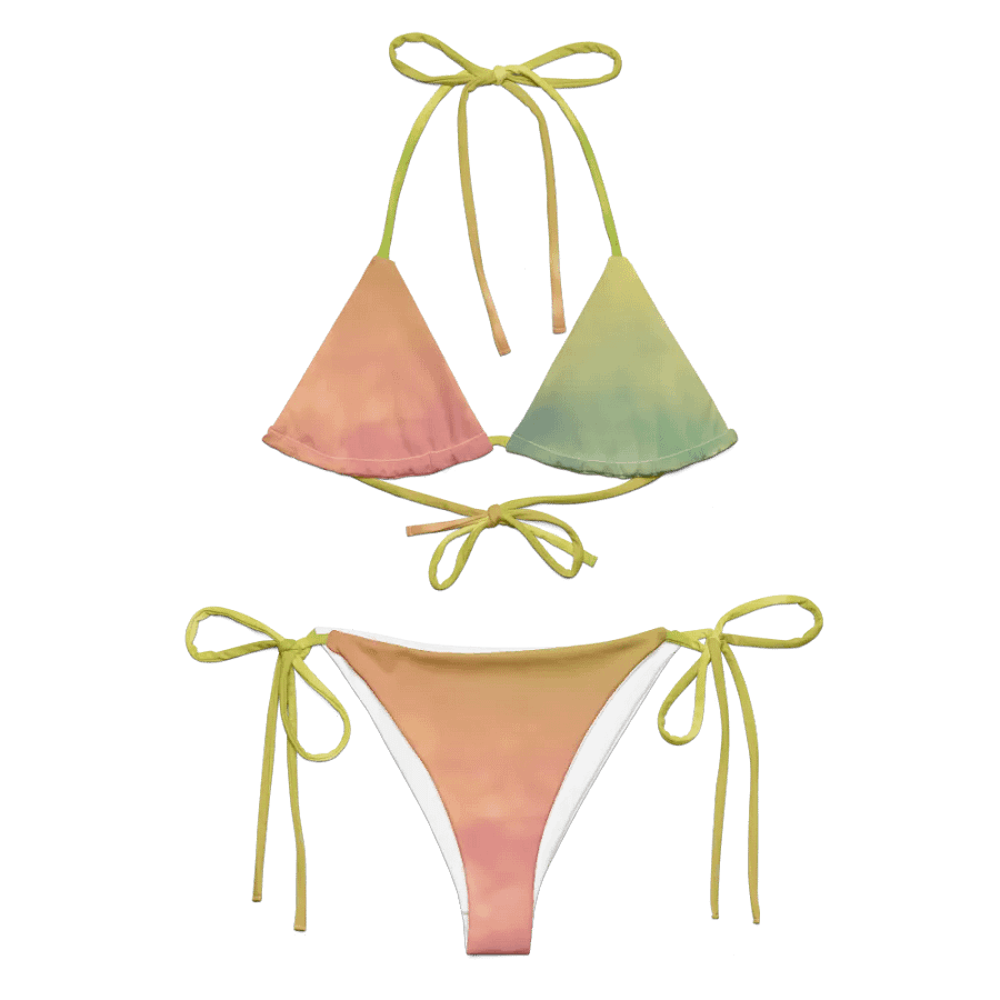 Blur cloud rainbow Design String Bikini - V12 product image (6)