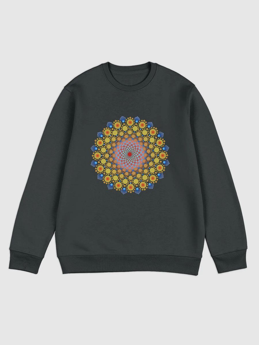 Orange Sunflower Mandala Unisex Eco Sweatshirt product image (2)