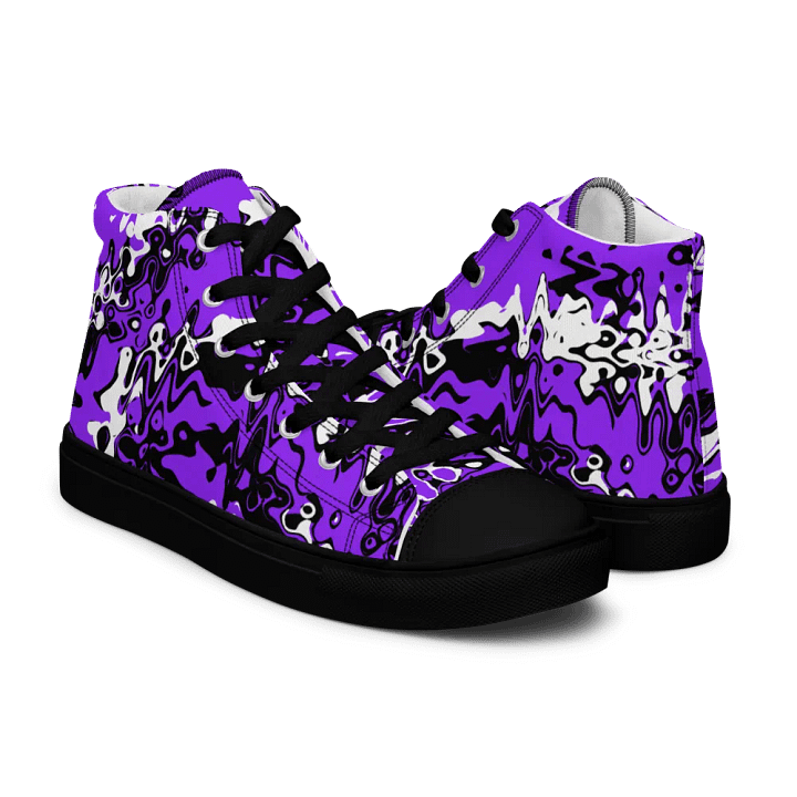 Cyberpurple high top canvas shoes (womens) product image (1)