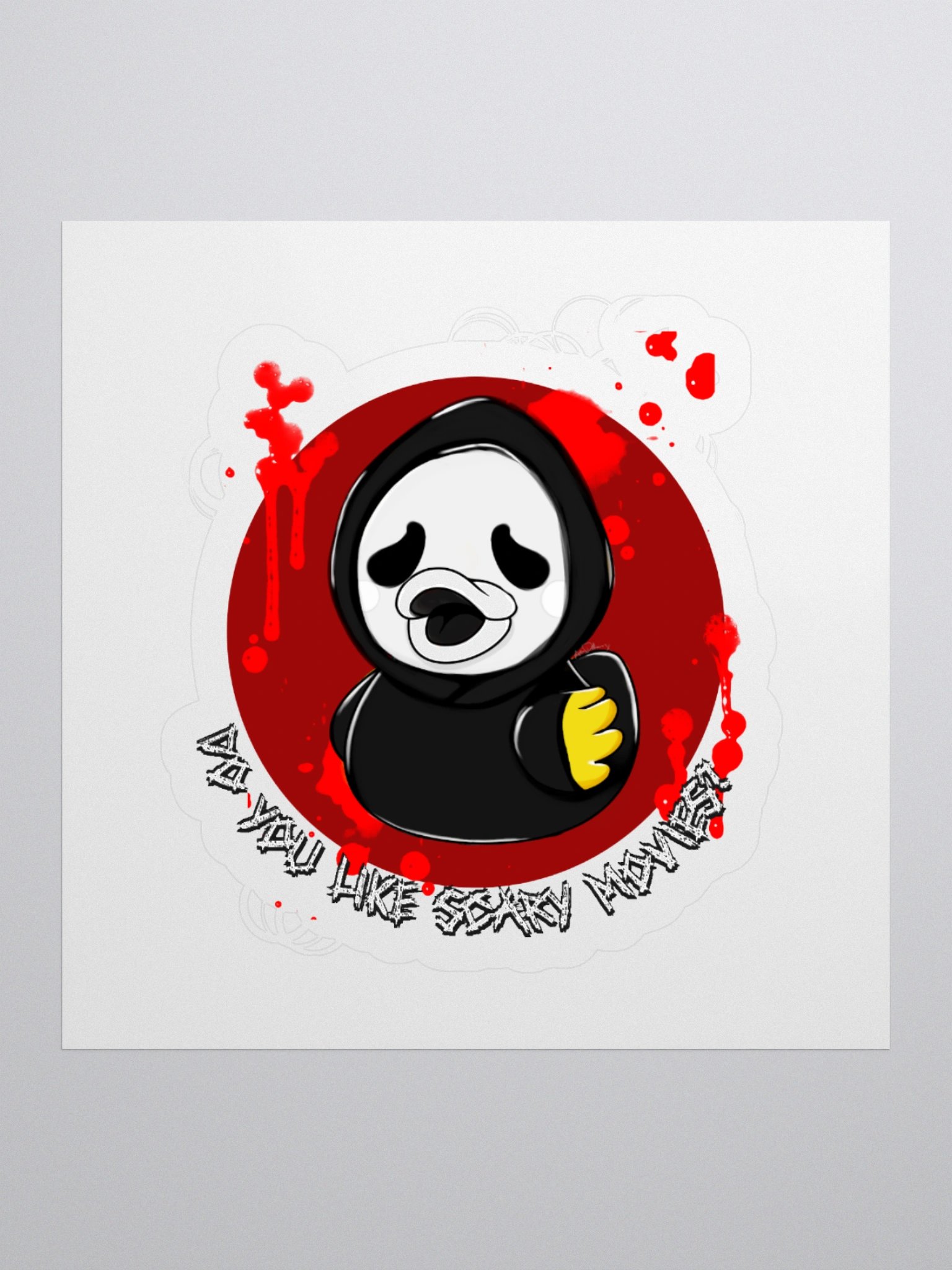 Ghostface Duck Sticker product image (2)