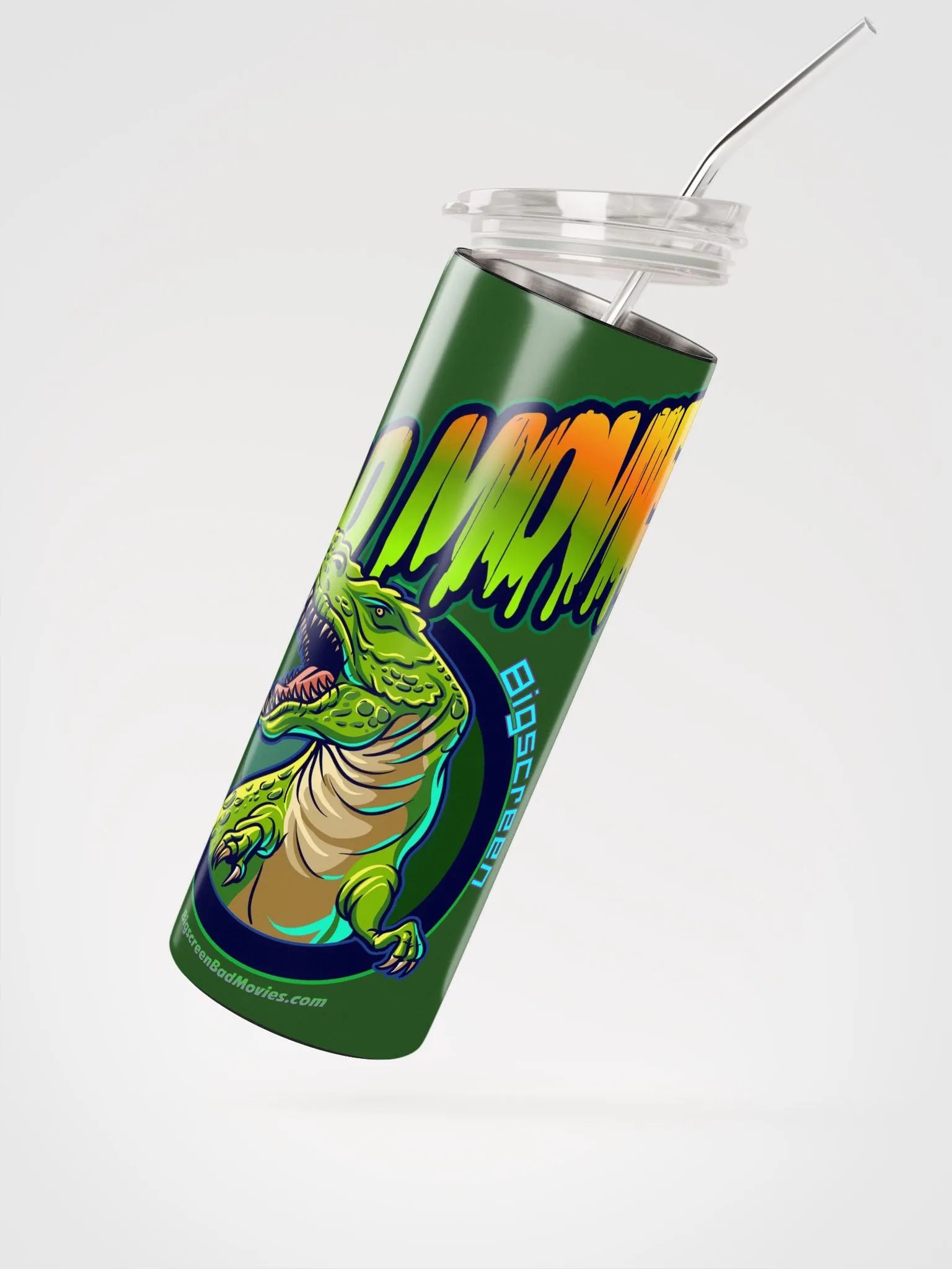 Bad Movies Green Steel Tumbler product image (2)