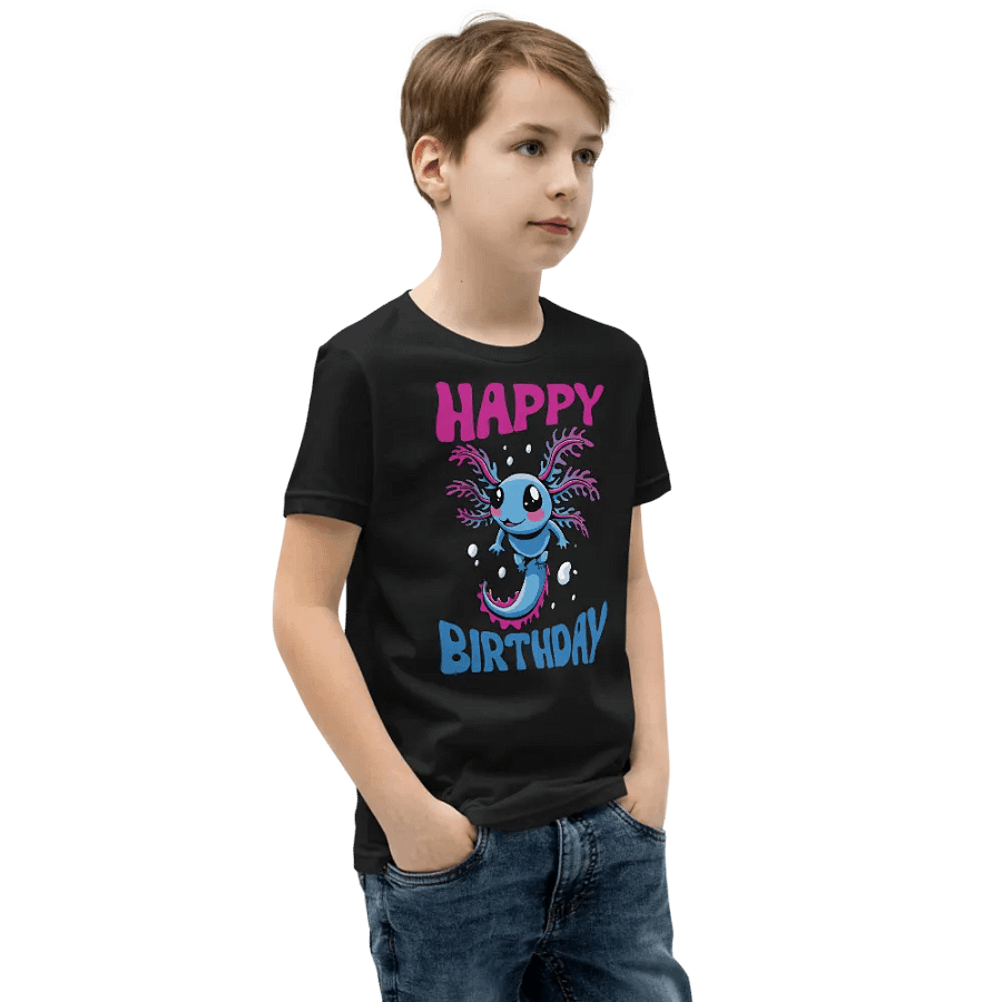 Happy Birthday (Water Axolotl) T-Shirt For Kids product image (6)