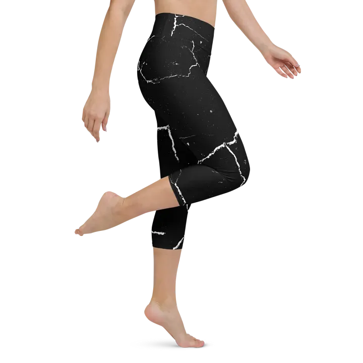 Cracked Network Yoga Capri Leggings product image (1)