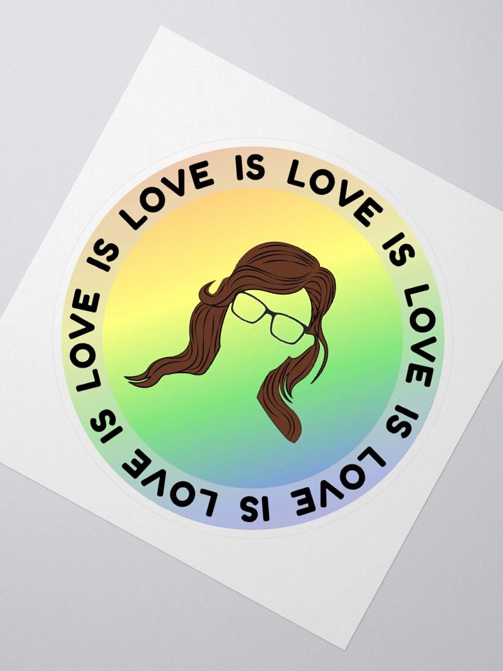LOVE IS LOVE! Kiss Cut Sticker product image (5)