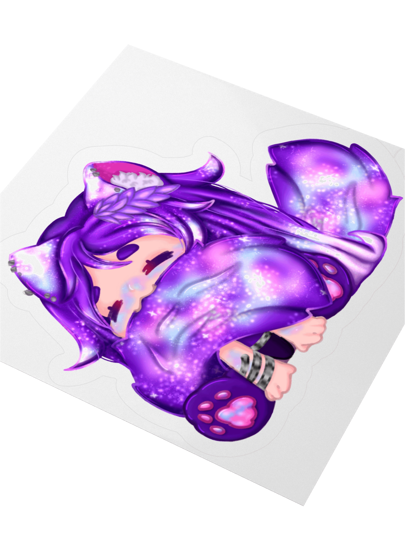 Miss Rave Tail Nom Sticker product image (8)