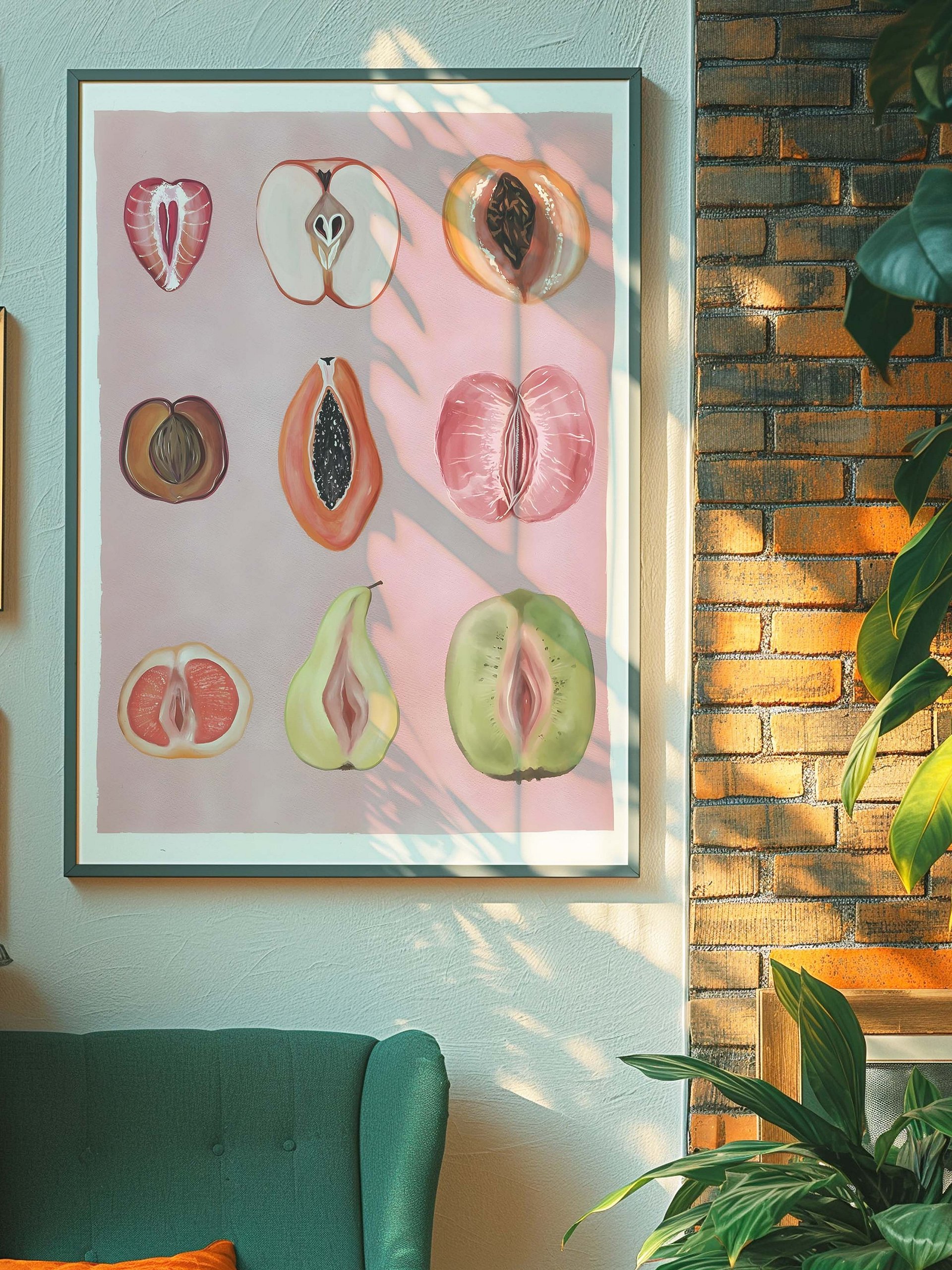 Sliced Feminine Fruit Art Print product image (4)